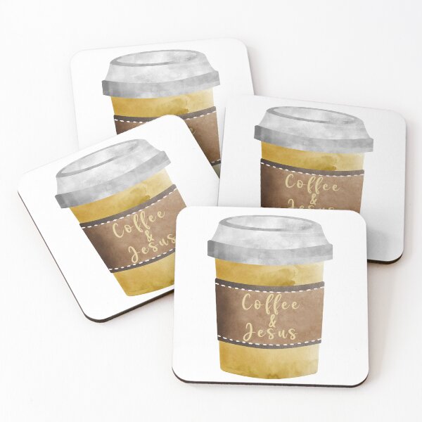 Item preview, Coffee and Jesus - Yellow Cup designed and sold by Josi Ella Holt.