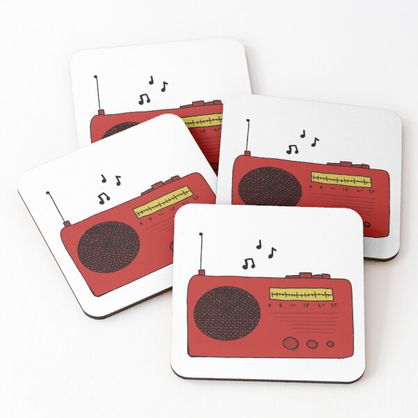 Item preview, Red retro radio designed and sold by ladyelectric.