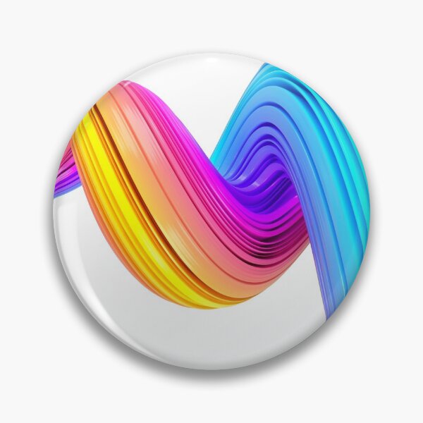Item preview, Multicolored abstract twisted brush stroke Bright curl, artistic spiral designed and sold by tatkhagata.