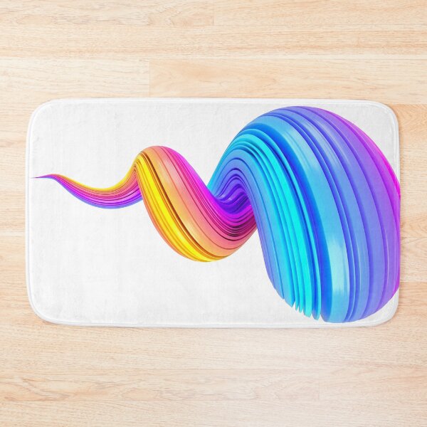 Item preview, Multicolored abstract twisted brush stroke Bright curl, artistic spiral designed and sold by tatkhagata.
