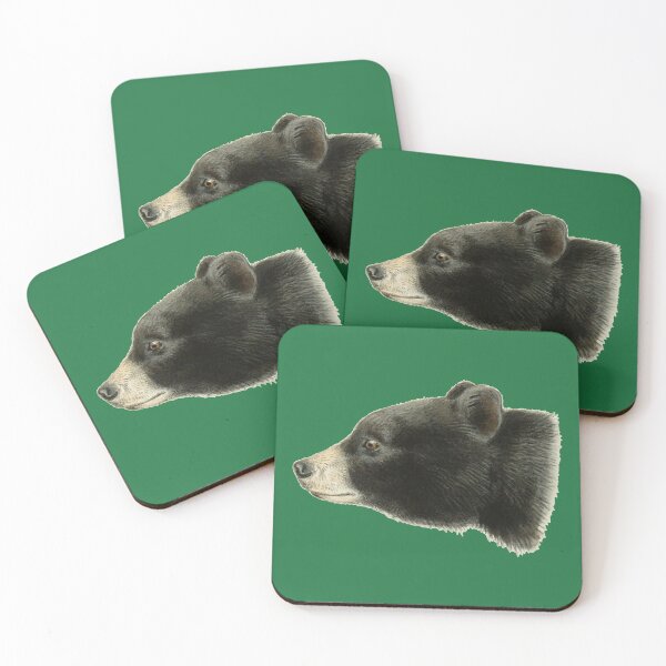 Item preview, Camping Black Bear Head designed and sold by RedThorThreads.
