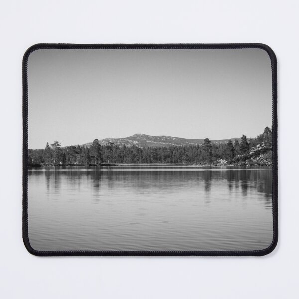 Item preview, Clear mountain lake in - black and white. designed and sold by RolandWidin.