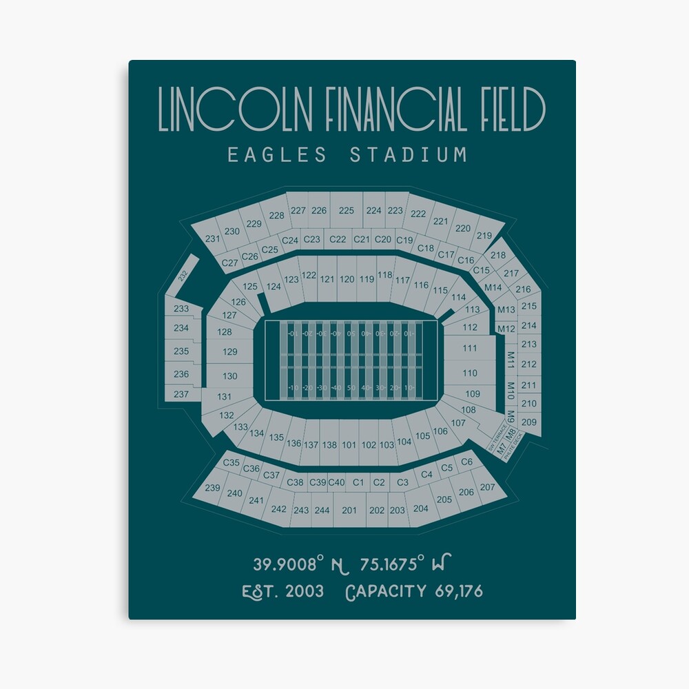 Lincoln Financial Field Philadelphia Eagles Greeting Card by