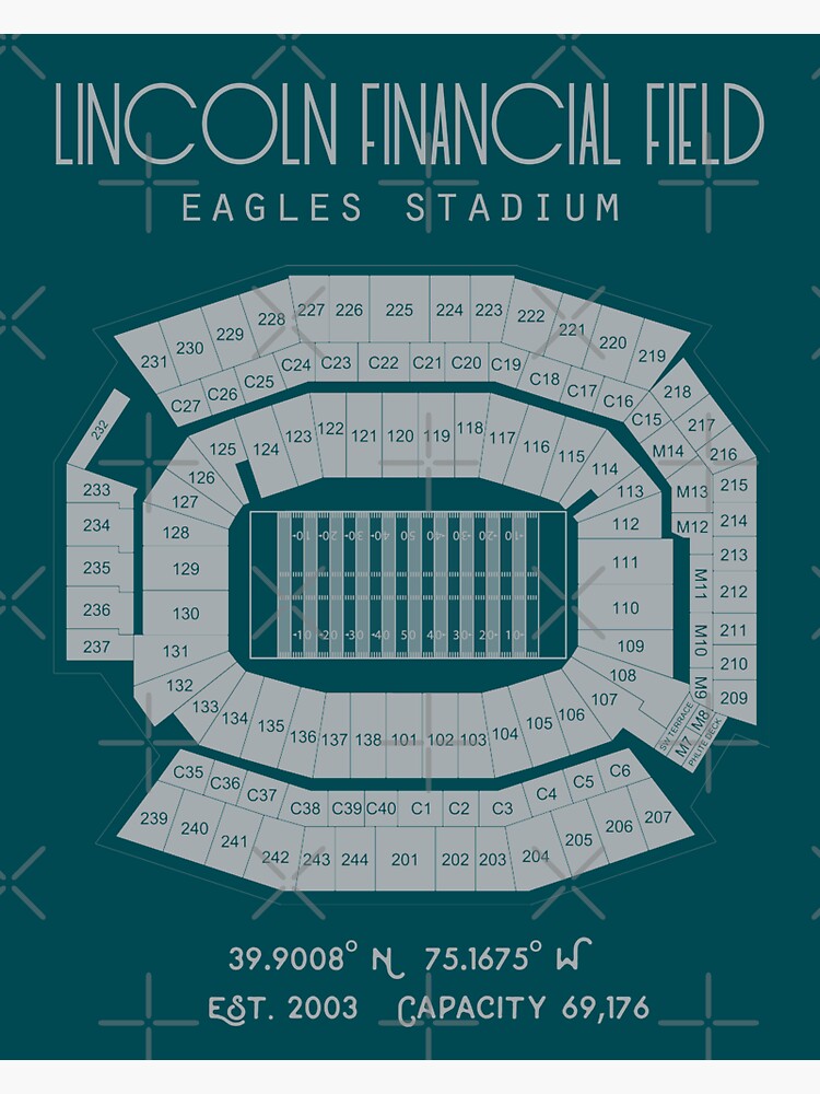 Lincoln Financial Field, section C2, home of Philadelphia Eagles