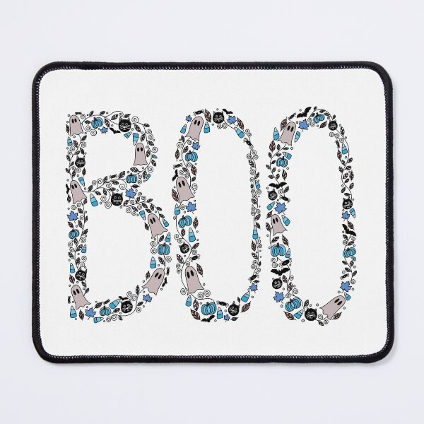 Item preview, Halloween Boo Line Art - Blue designed and sold by monitdesign.