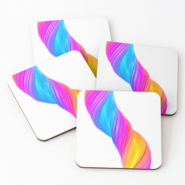 Item preview, Multicolored abstract twisted brush stroke Bright curl, artistic spiral designed and sold by tatkhagata.