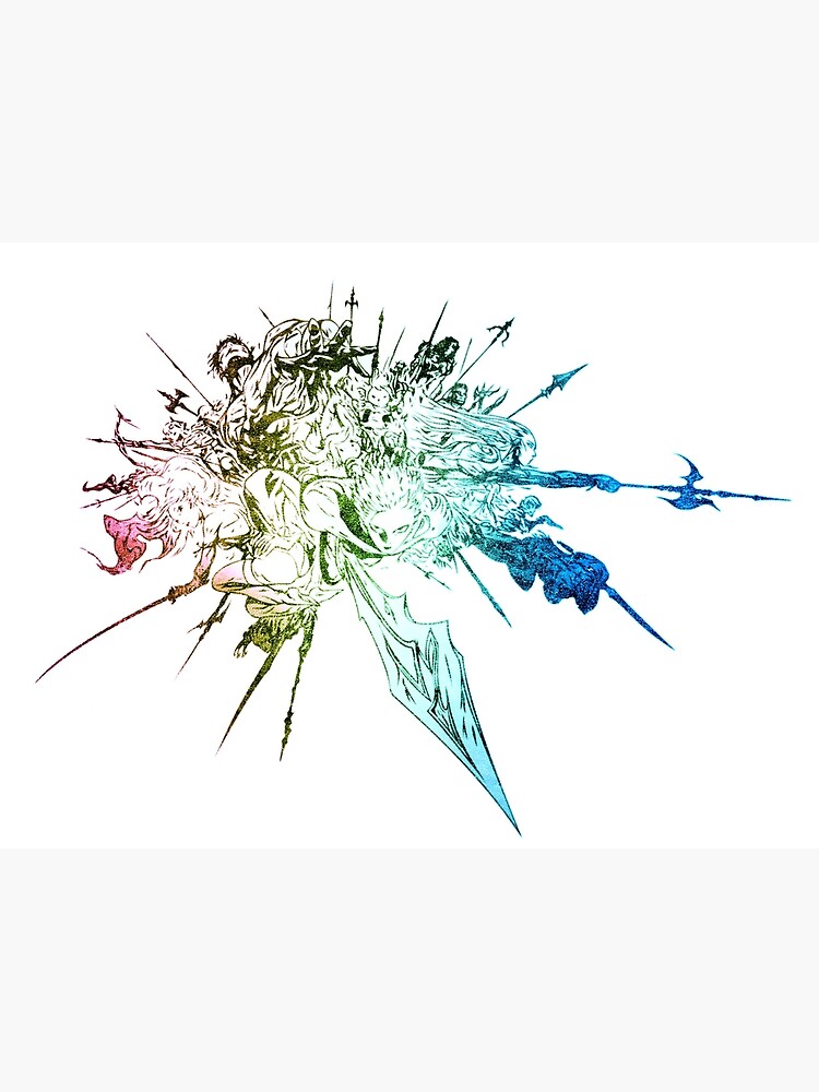 Final Fantasy ° Final Fantasy Xiv Rainbow Logo Canvas Print By Artlogo