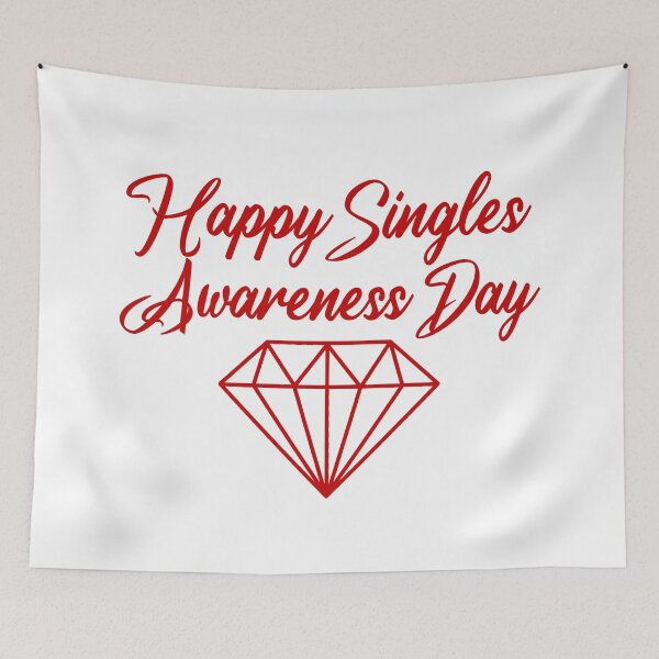 Item preview,  Happy Singles Awareness Day, Funny Heart Design  designed and sold by ussastore.