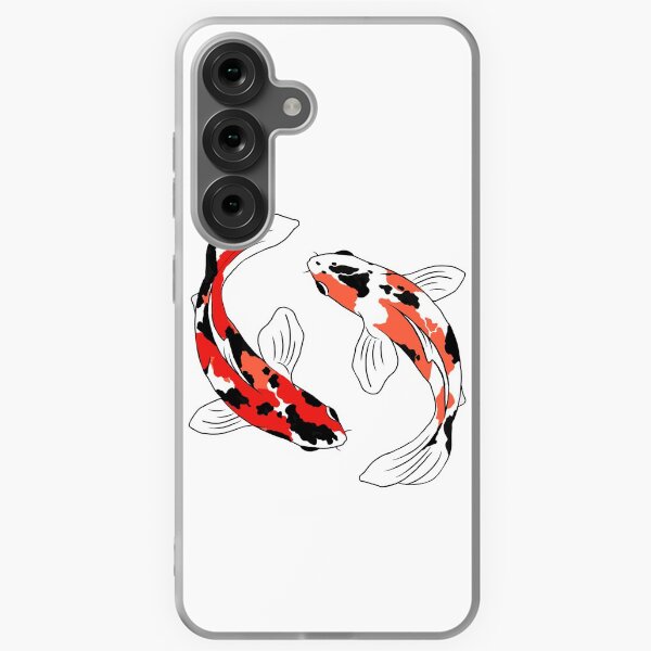 Vista previa del artículo con la obra «Pez koi naranja y negro», diseñado y vendido por weallcrafthere.