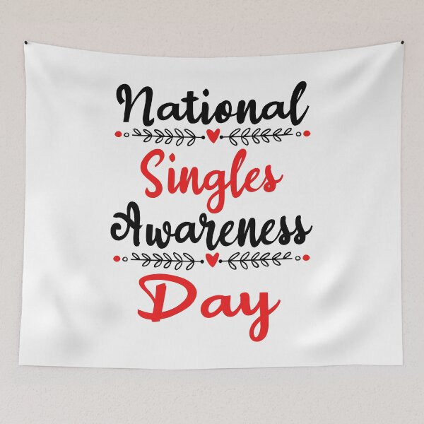 Item preview,  Happy Singles Awareness Day, Funny Heart Design designed and sold by ussastore.