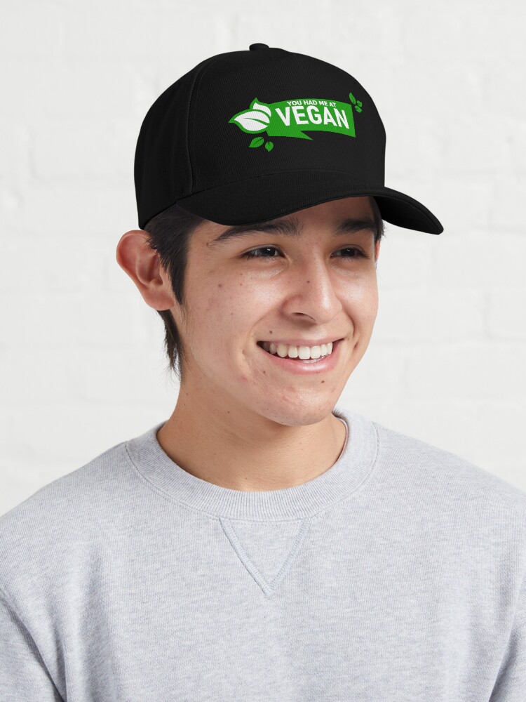 Alternate view of YOU HAD ME AT VEGAN Cap