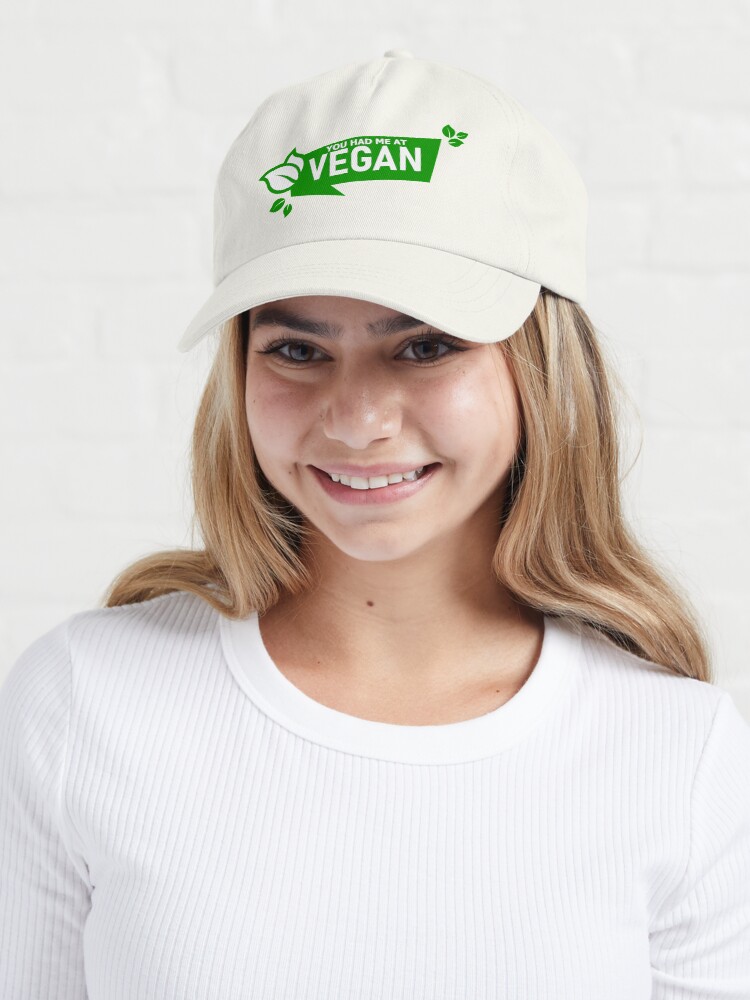 Alternate view of YOU HAD ME AT VEGAN Cap
