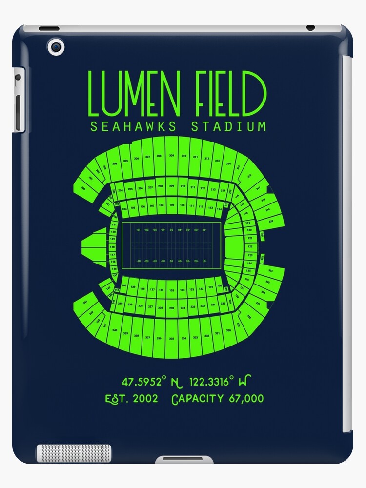 Seattle Seahawks Lumen Field Stadium Poster Print' iPad Case & Skin for  Sale by Birch Trail Boutique