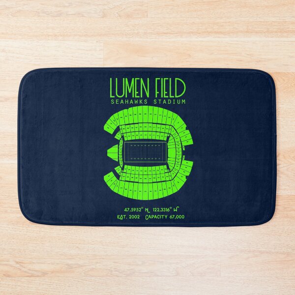 Item preview, Seattle Seahawks Lumen Field Stadium Poster Print designed and sold by Birch Trail Boutique.