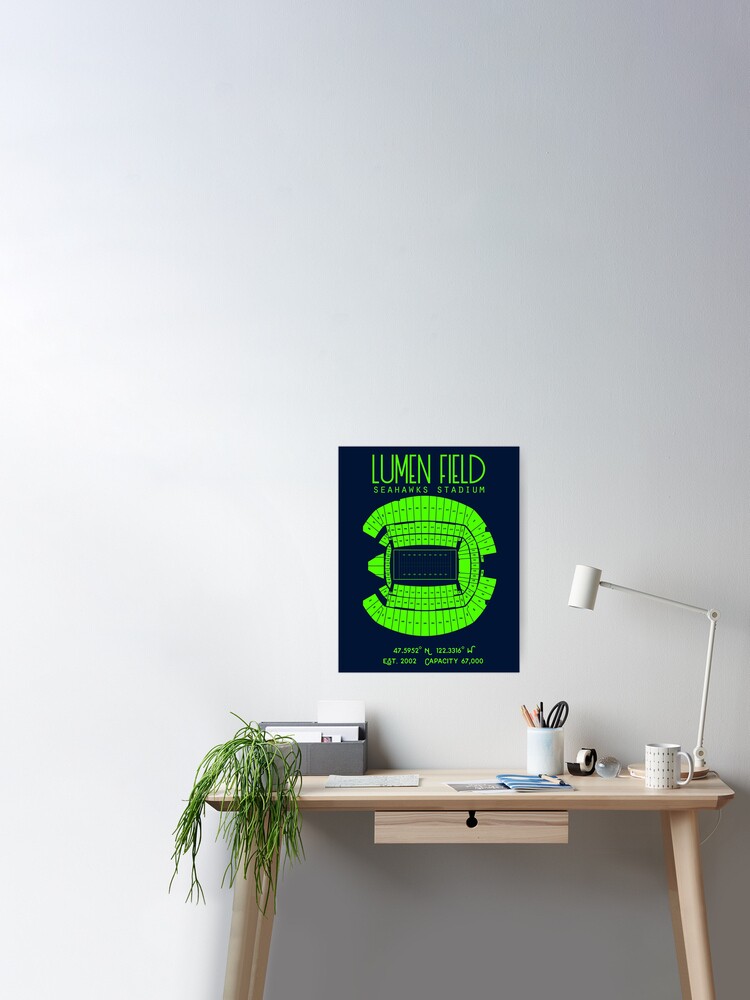 Seattle Seahawks Lumen Field Stadium Poster Print Poster for Sale by Birch  Trail Boutique