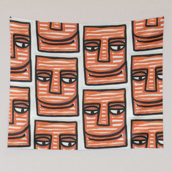 Item preview, Orange Smiley Dude designed and sold by Artemischo.