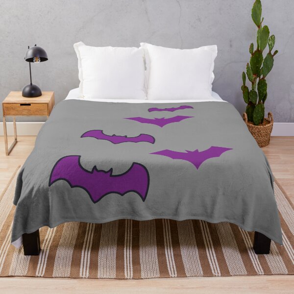 Item preview, purple bats flying pattern - Halloween designed and sold by Jessi-Sketches.