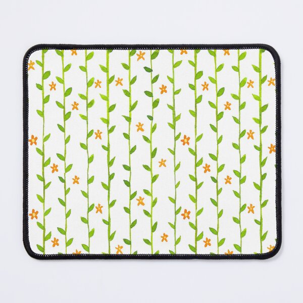 Item preview, Watercolor Floral Vines Pattern - Orange & Green designed and sold by monitdesign.