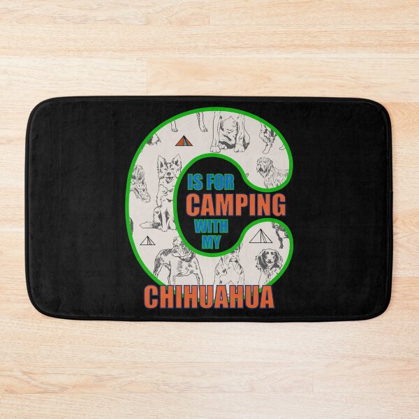 Item preview, Letter C Is For Camping With Chihuahua - Dog Breeds designed and sold by artfulnotebook.