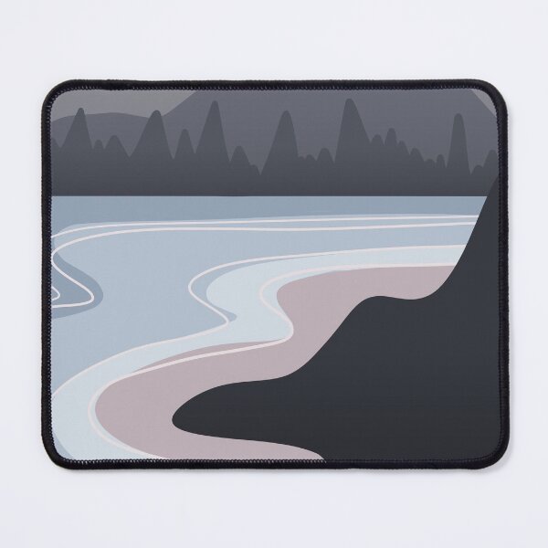 Item preview, Pastel Pink Grey Seascape  designed and sold by Krystal  Thomas.
