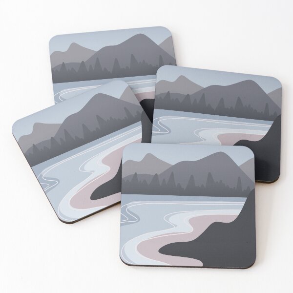 Item preview, Pastel Pink Grey Seascape  designed and sold by Krystal  Thomas.