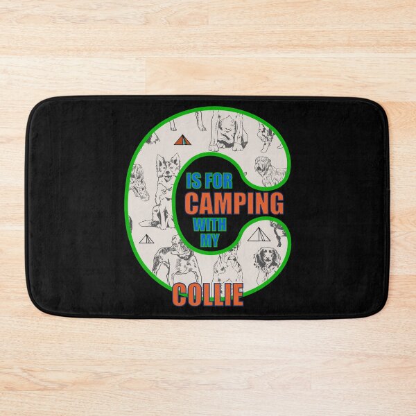 Item preview, Letter C Is For Camping With My Collie - Dog Breeds designed and sold by artfulnotebook.