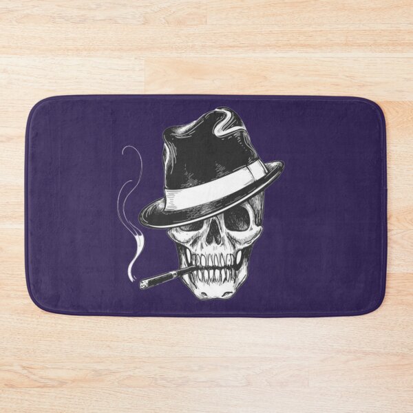 Item preview, Terrifying smoking skull with classic hat designed and sold by Remas10.