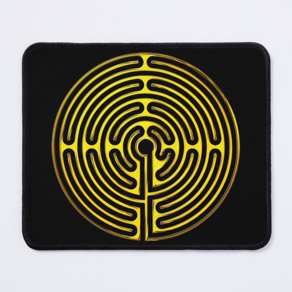 Item preview, Rounded Gold Effect Soubor Labyrinth designed and sold by kernowerno.