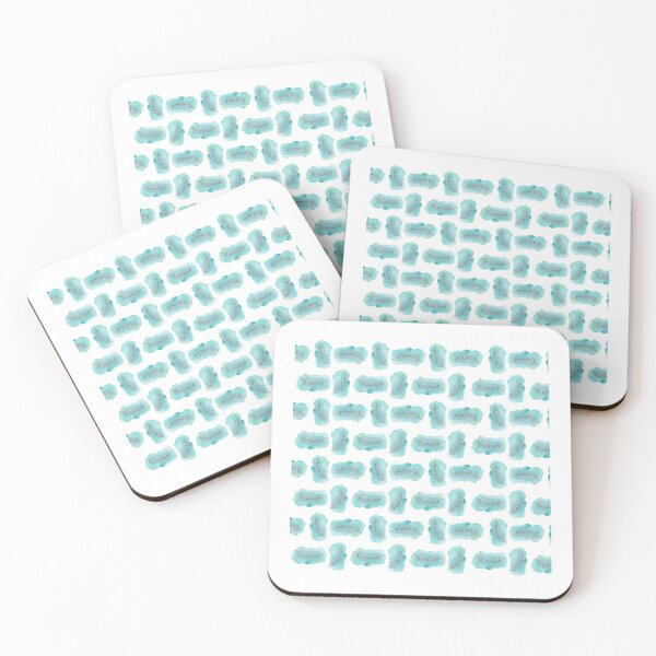 Item preview, Blue Watercolor and Leaves Pattern designed and sold by Auntieck.
