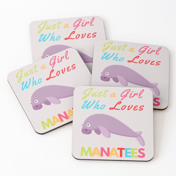 Item preview, Just a Girl Who Loves Manatees designed and sold by EMRASDesigns.
