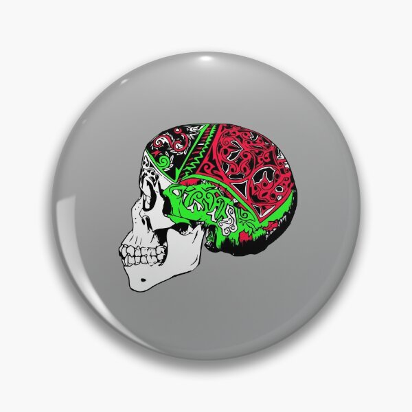 Item preview, Halloween Decorated Skull Tattoo  designed and sold by PodiShawna.