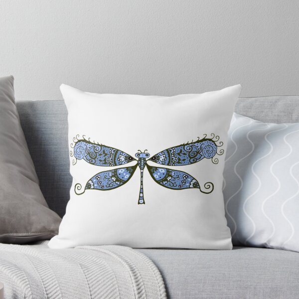 Item preview, Dragonfly Blue Floral Pattern designed and sold by SubtleSoul.