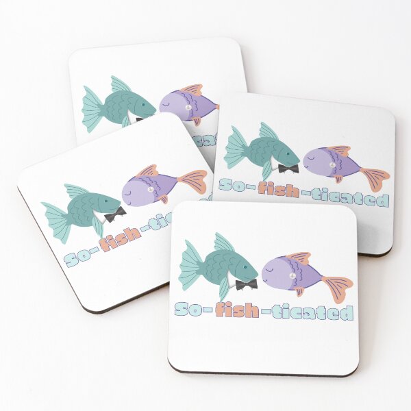 Item preview, Funny Fish Pun/ So-fish-ticated designed and sold by Designs By YL.
