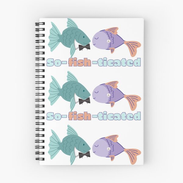 Item preview, Funny Fish Pun/ So-fish-ticated designed and sold by Designs By YL.