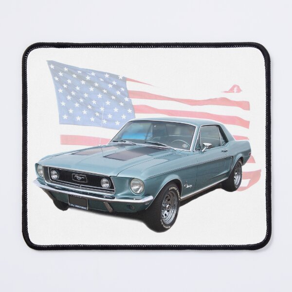 Item preview, 1966 Ford Mustang GT with American Flag designed and sold by DaddyOTees.