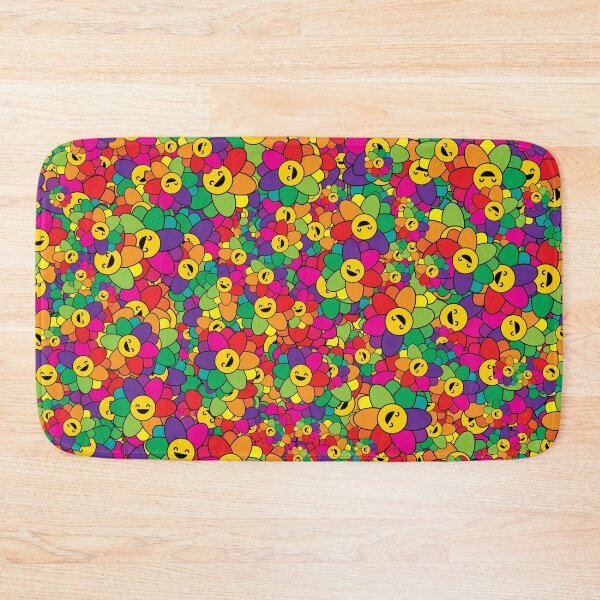 Item preview, Smile Face Flower Pattern designed and sold by ind3finite.