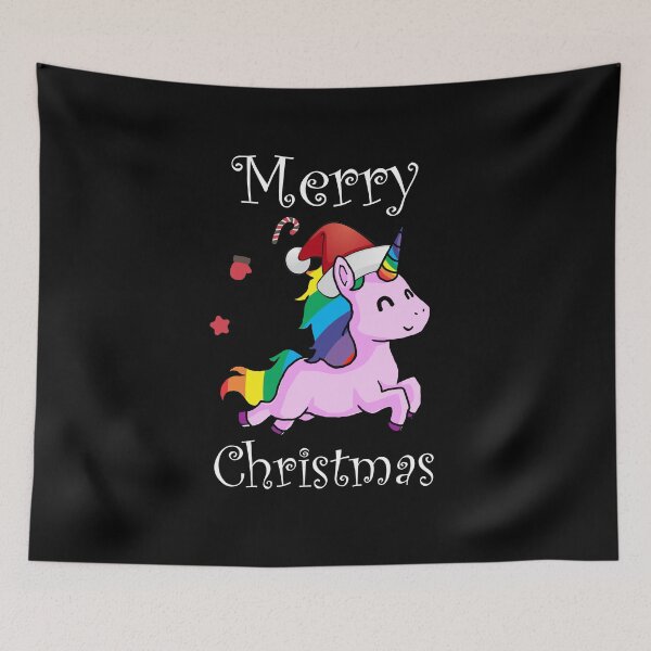 Item preview, Merry Christmas Unicorn Rainbow  designed and sold by smailjr.