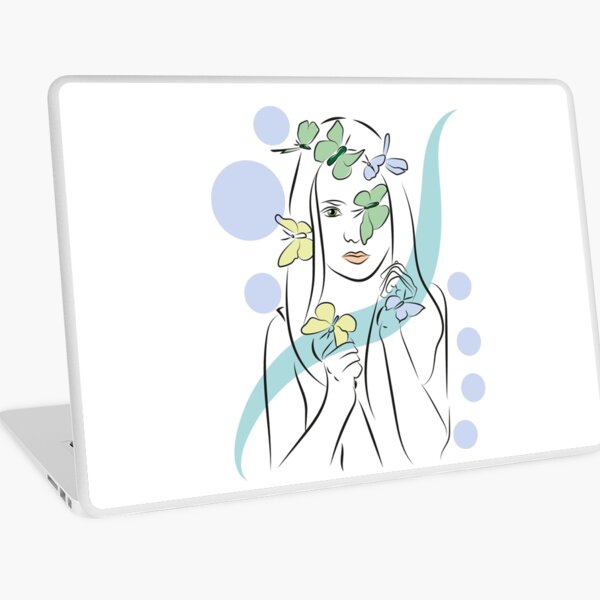 Modern Woman- Line Art Laptop Skin