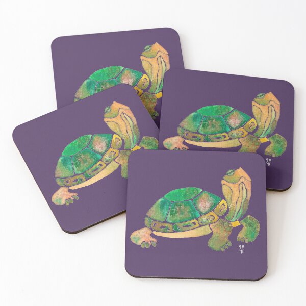 Item preview, Relaxed Green Turtle in Watercolor designed and sold by Yayilustra.