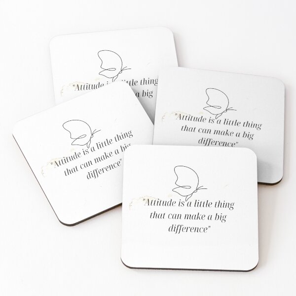 Item preview, Attitude is a little thing that makes a big difference -Positive Attitude Quotes designed and sold by Red-ElYoubi.