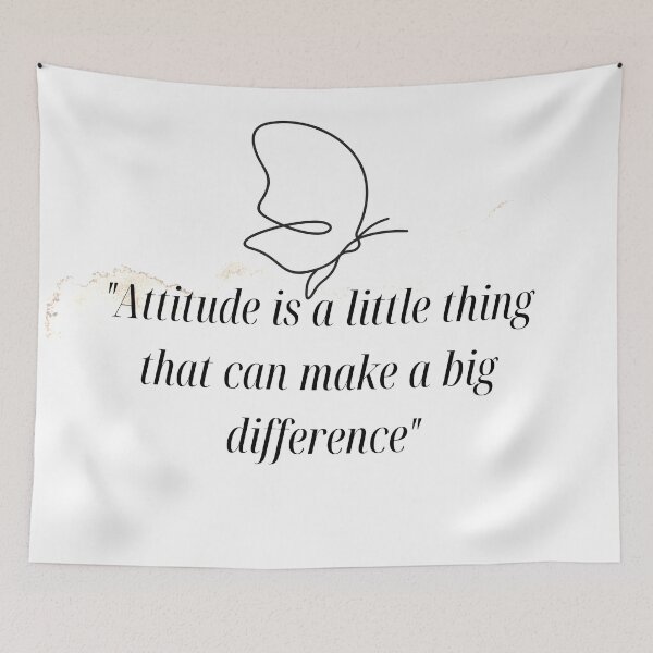 Item preview, Attitude is a little thing that makes a big difference -Positive Attitude Quotes designed and sold by Red-ElYoubi.