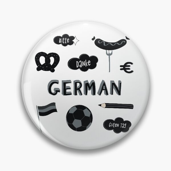Artikelvorschau, Schwarzes Stickerpaket für die deutsche Sprachschule entworfen und verkauft von The-Goods.