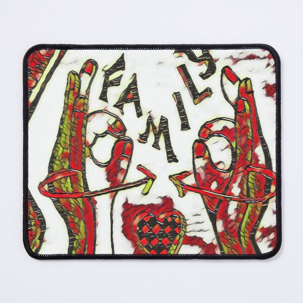 Item preview, ASL Family Stained Glass Effect designed and sold by EloiseArt.