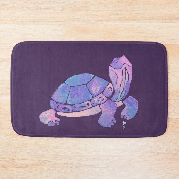 Item preview, Relaxed Purple Turtle Art in Watercolor designed and sold by Yayilustra.