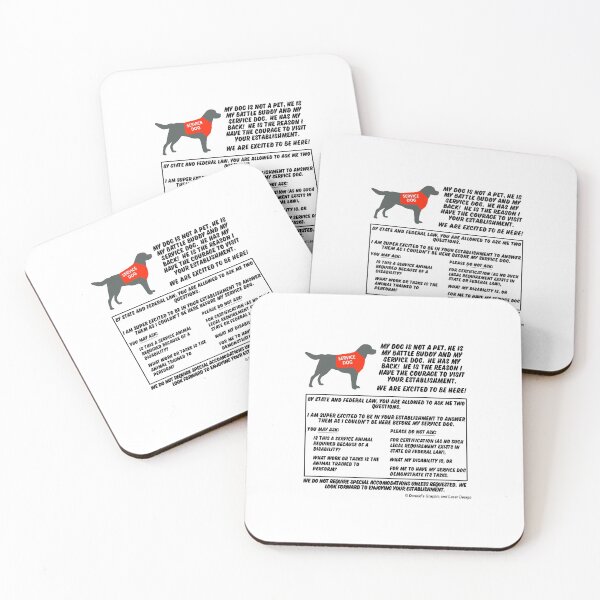 Item preview, Service Dog My Dog Is Not My Pet Glad To Be Here Condensed designed and sold by DonaldsGraphics.