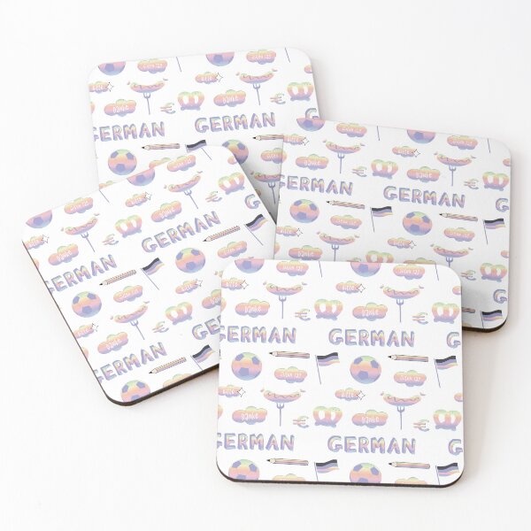 Item preview, Pastel Rainbow German Language School Subject Sticker Pack designed and sold by The-Goods.