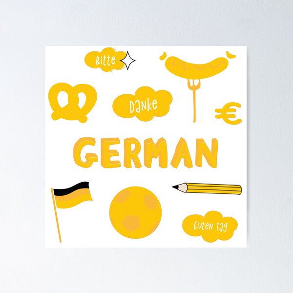 Maroon German Language School Subject Sticker Pack Sticker for Sale by  The-Goods