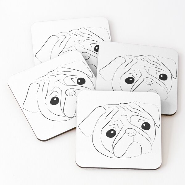 Item preview, Sketch of  pug-dog designed and sold by Aenota.