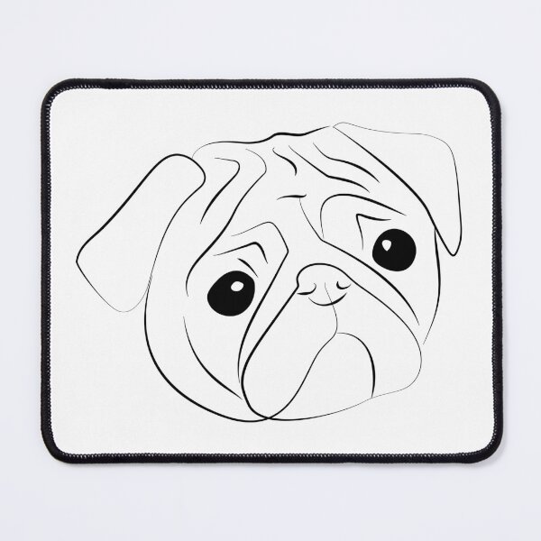 Item preview, Sketch of  pug-dog designed and sold by Aenota.