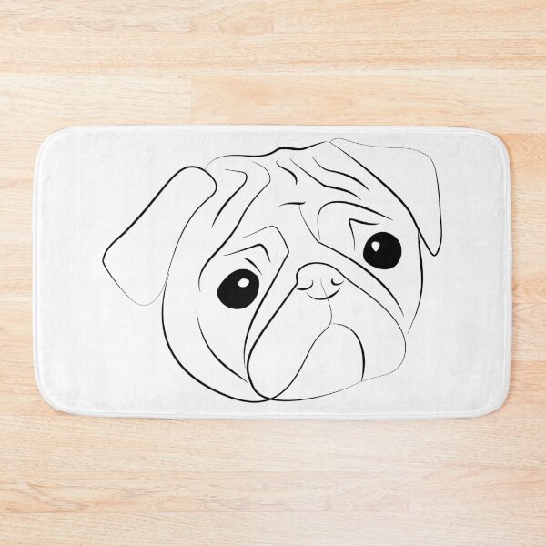 Item preview, Sketch of  pug-dog designed and sold by Aenota.